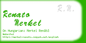 renato merkel business card